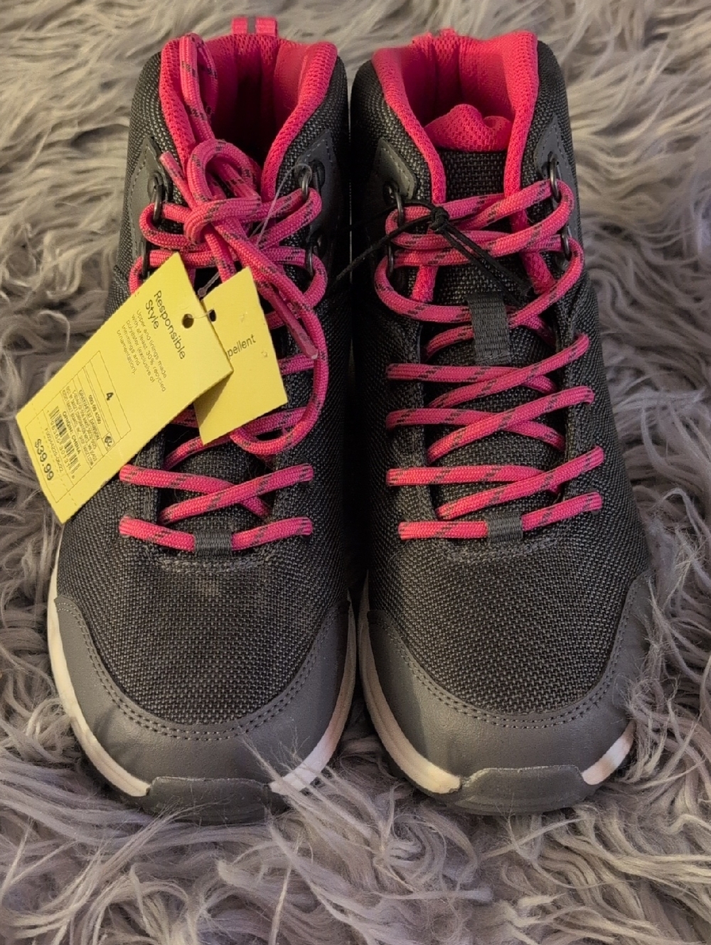NOBO  Gray and Pink  Sneakers